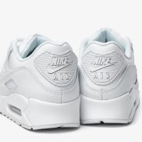 Нови чисто бели маратонки Nike Air Max 90 LTR Puma New Balance Adidas, снимка 9 - Маратонки - 43466842