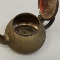 Месингов чайник, снимка 3 - Антикварни и старинни предмети - 32717567