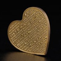 Монета сърце с надпис " Заедно завинаги " и надпис " обичам те " на различни езици, снимка 3 - Романтични подаръци - 27345178