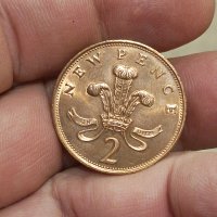 2New Pence 1971год много рядка монета , снимка 3 - Нумизматика и бонистика - 43675205