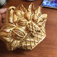 Френска  ръчно изработена керамична форма за печене  , снимка 3 - Декорация за дома - 33533552