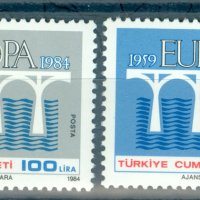 Турция 1984 Eвропа CEПT (**) чиста серия, неклеймована., снимка 1 - Филателия - 43625448