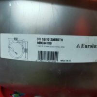 Кухненска кръгла мивка за вграждане Ф45/15 инокс с преливник и сифон, снимка 2 - Други - 43792283
