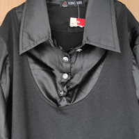Нова черна блуза с етикет S, снимка 2 - Детски Блузи и туники - 36552470