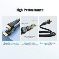 Vention кабел Cable HDMI 2.0 15.0m - 4K/60Hz Black - VAA-M02-B1500, снимка 4 - Кабели и адаптери - 43454796