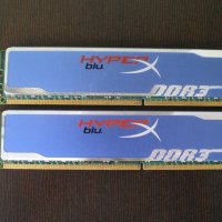 Рам памет Kingston HyperX 8GB (2x4GB) DDR3 1600MHz,PC3-12800,KHX1600C9D3B1/4G, снимка 3 - RAM памет - 43116935