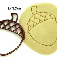 Голям лешник жълъд пластмасов резец форма фондан тесто бисквитки, снимка 1 - Форми - 26763208