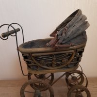Ретро бебешка количка за кукли, снимка 7 - Антикварни и старинни предмети - 43466729
