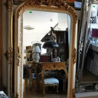 Голямо огледало "Луи XV" (бяло / златно), снимка 4 - Огледала - 39999156