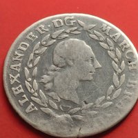 Сребърна монета 20 кройцера 1784г. Кристиан Юредерик Карл Алехсандър 29768, снимка 2 - Нумизматика и бонистика - 42984788