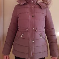  "Zara " ,ново Зимно яке ,цвят пясък., снимка 3 - Якета - 27568267