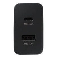 ОРИГИНАЛНО БЪРЗО ЗАРЯДНО ЗА ДВА ТЕЛЕФОНА SAMSUNG 35W PD POWER ADAPTER DUO, снимка 2 - Оригинални зарядни - 43758393