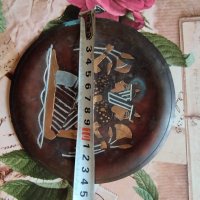 Декоративна месингова чиния от Египет, снимка 2 - Колекции - 31012916