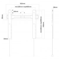 Стойка, Neomounts by NewStar Flat Screen Wall Mount (fixed), снимка 3 - Стойки, 3D очила, аксесоари - 38516312