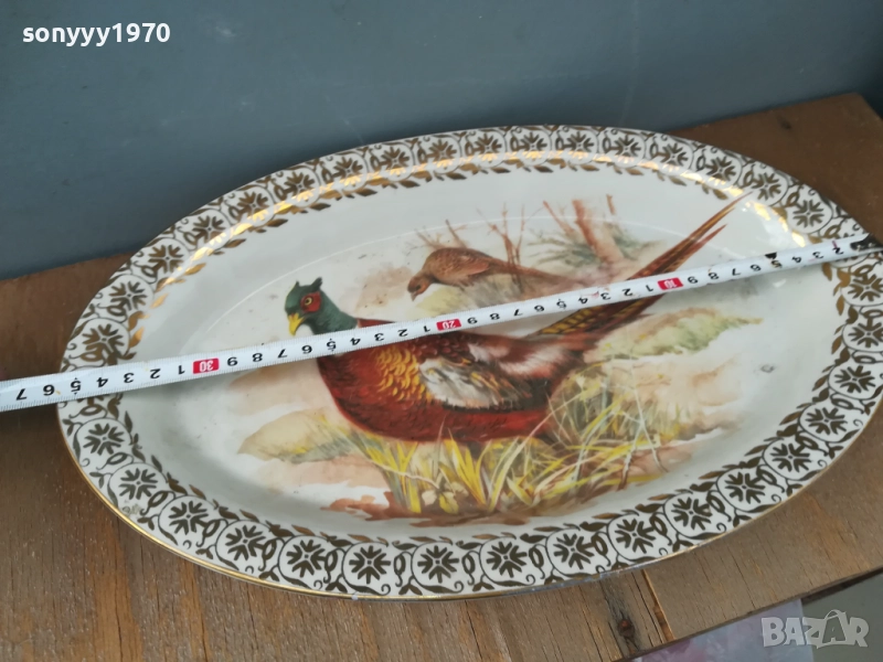 порцелан-красива голяма чиния 2409250746, снимка 1