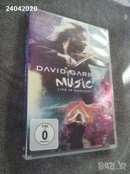 David Garrett – Music Live in Concert DVD оригинално, снимка 1