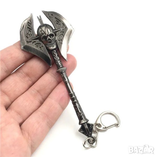 🪓 WOW Двулика брадва с череп / други , снимка 1