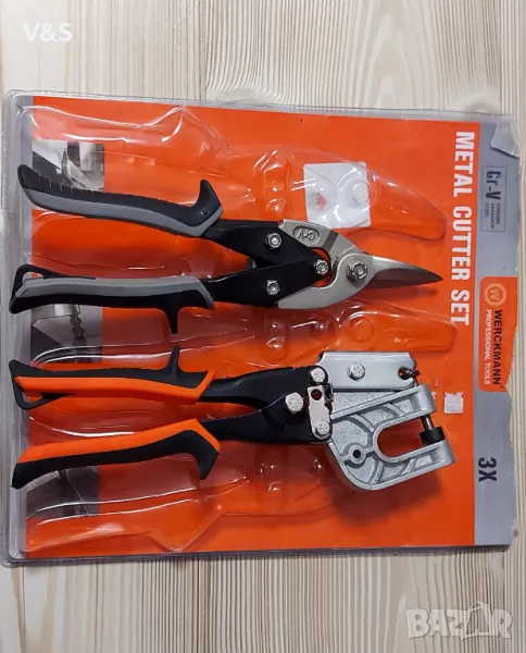 Клещи за профили гипсокартон и ножица за ламарина права, снимка 1