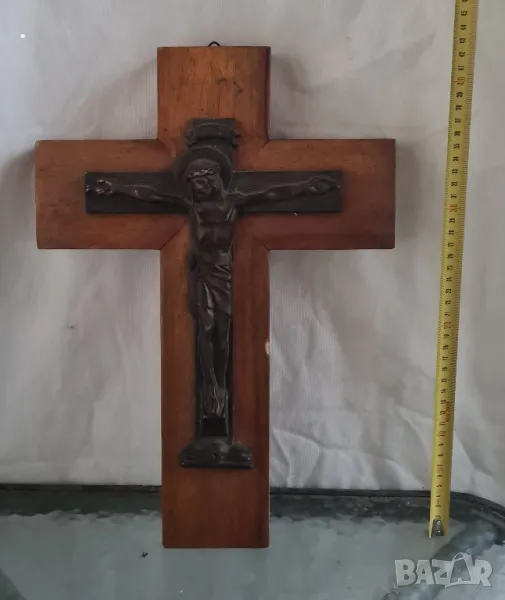 Голям масивен кръс исус Христос , снимка 1