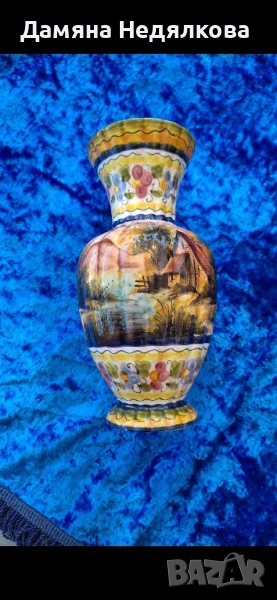 ръчно рисувана ваза, снимка 1