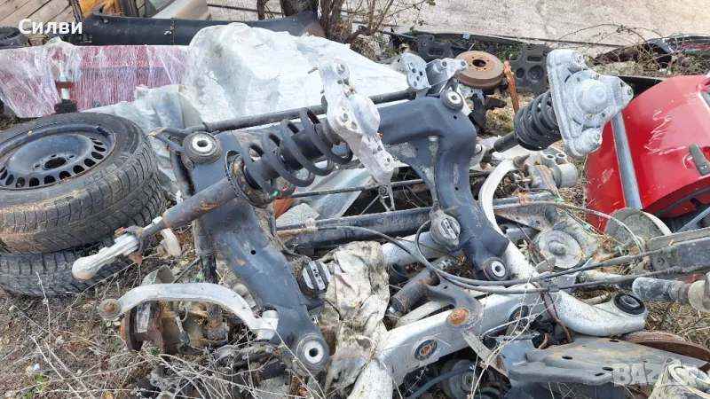 Преден мост с амортисьори и носачи за Пасат четворка Б5 от Vw Passat B5 ляв десен макферсон, снимка 1