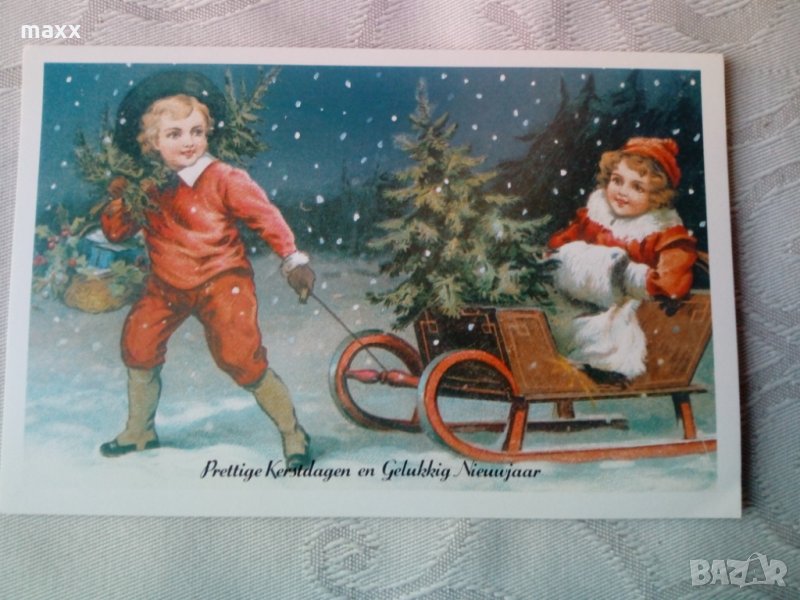 Картичка Presttige Kerstdagen en Gelukkig Nieuwajaar 47, снимка 1