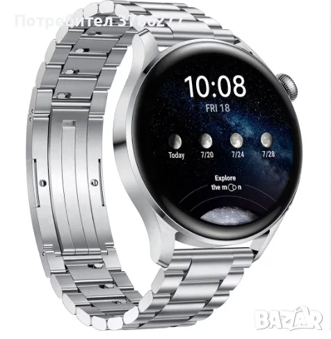 Часовник Smartwatch Huawei Watch 3, 46 мм, Elite, Stainless Steel, снимка 1