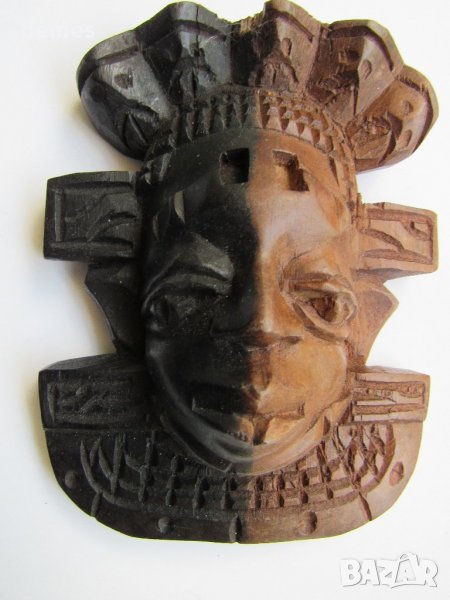  Африканска паспортна маска от кралски абанос, снимка 1