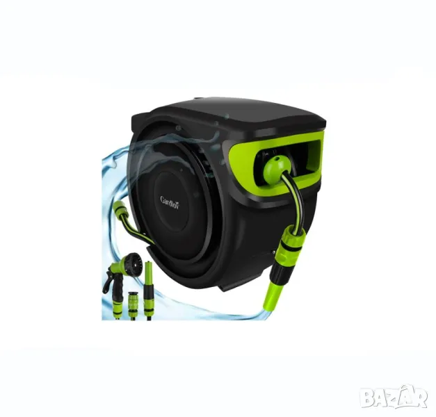 Автоматична макара за градински маркуч/Стенна макара за маркуч за вода, снимка 1