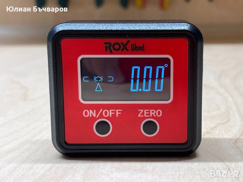 Дигитален инклинометър, нивелир и ъгломер Rox Wood, снимка 1