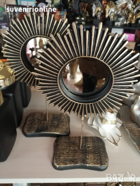 Двойка луксозни огледала на стойка, снимка 1