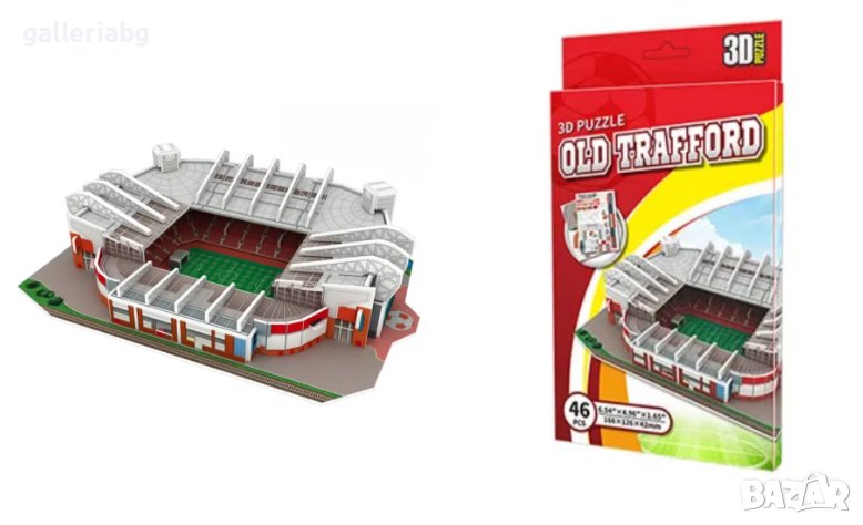 3D пъзел: Old Trafford, Manchester United - Футболен стадион на Манчестър Юнайтед (3Д пъзели), снимка 1