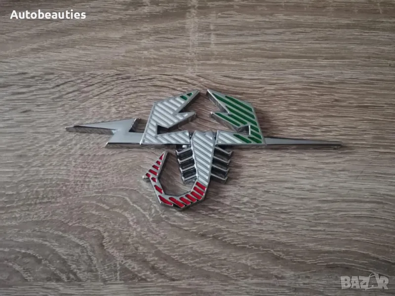 цветна метална емблема Abarth скорпион, снимка 1