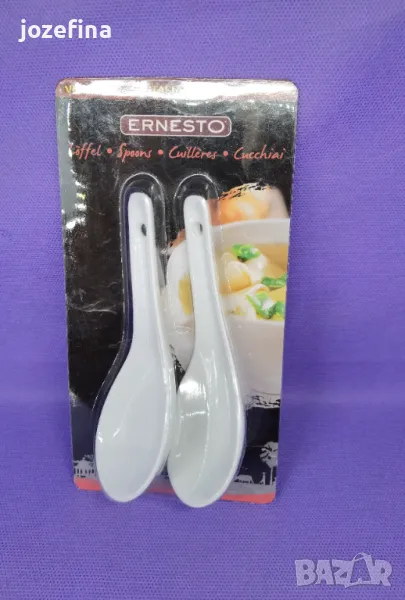 2бр керамични лъжици за сос чисто нови, снимка 1
