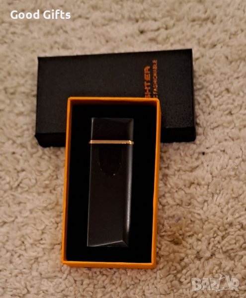 Стилна и Луксозна USB Тъч Запалка, Черна, снимка 1