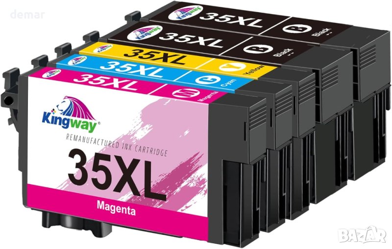 KINGWAY 35XL Мастилени касети, преработени за Epson 35 35XL, снимка 1