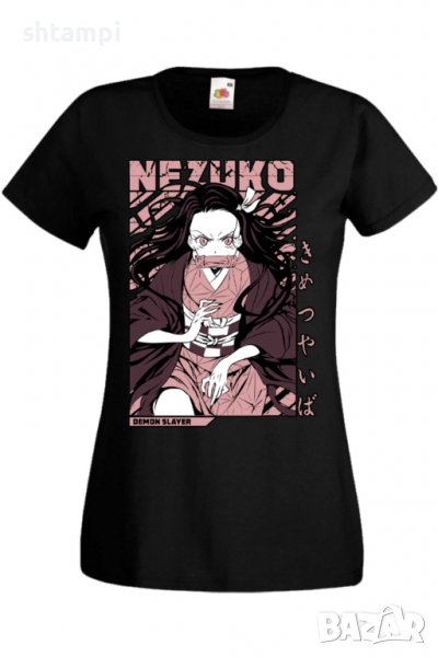 Дамска тениска Demon Slayer Nezuko Kamado 01,Анимация,игра,Празник,Повод., снимка 1