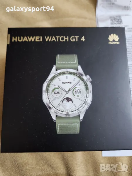 Huawei watch GT4 GREEN чисто нов, подарък  от коледа Смарт часовник, снимка 1