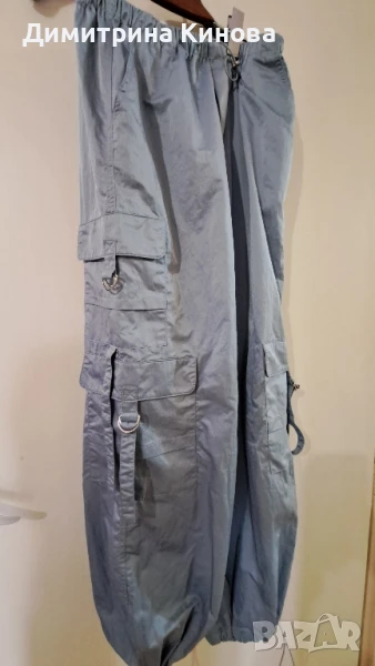 панталон сатен ,светло син ,размер s, снимка 1