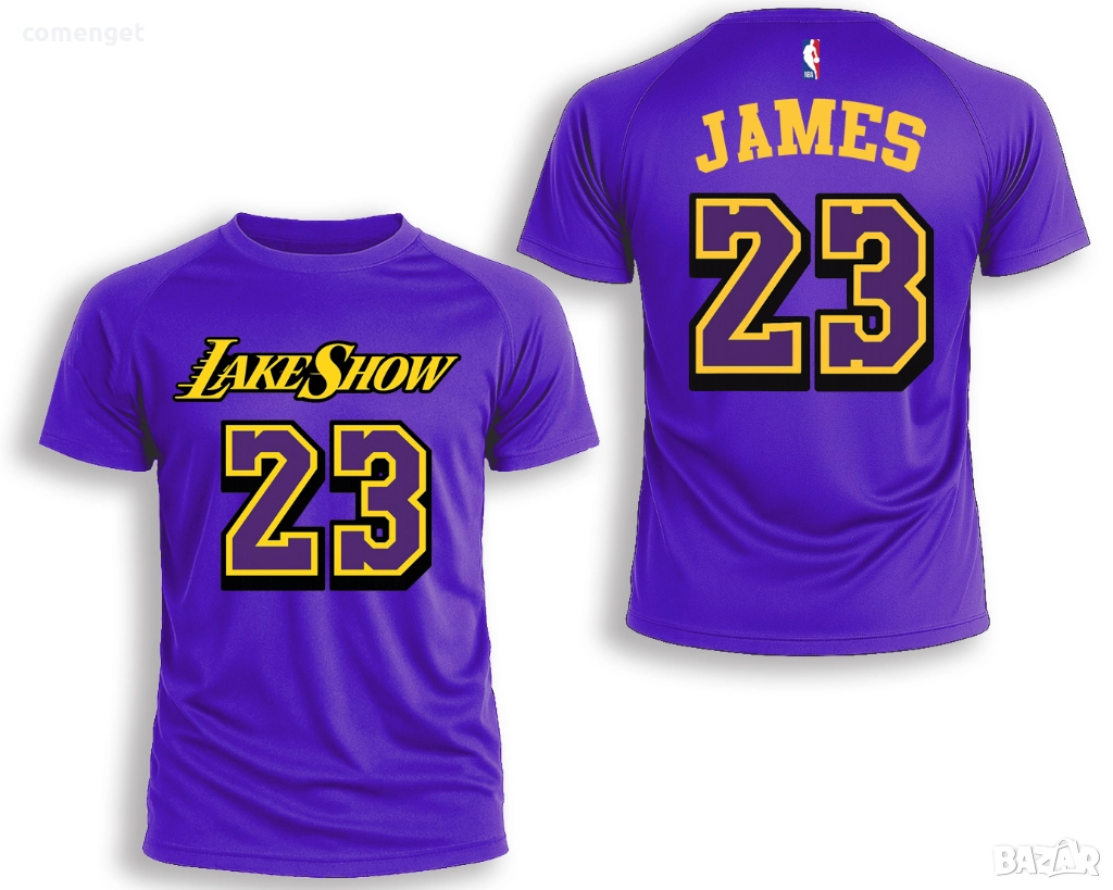 NBA тениски LA LAKERS с ЛЕБРОН ДЖЕЙМС / LEBRON JAMES принт! Създай модел по Твой дизайн!, снимка 1