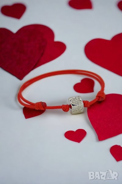 Дамска, бебешка или мъжка сребърна гривна Вяра, Надежда, Любов, Безкрайност с цирконий, снимка 1