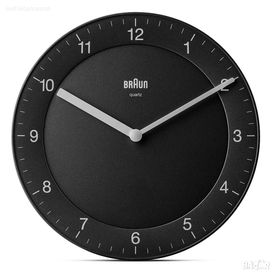 Луксозен стенен часовник Braun с радио контрол BC06B-DCF , снимка 1