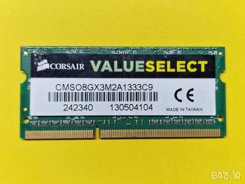 ✅4GB DDR3 16 чипа 1333Mhz Corsair Ram Рам Памет за лаптоп с гаранция!, снимка 1