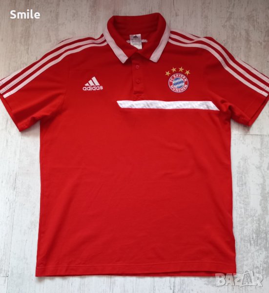 Фланелка / тениска с яка FC Bayern Munchen / Adidas , снимка 1
