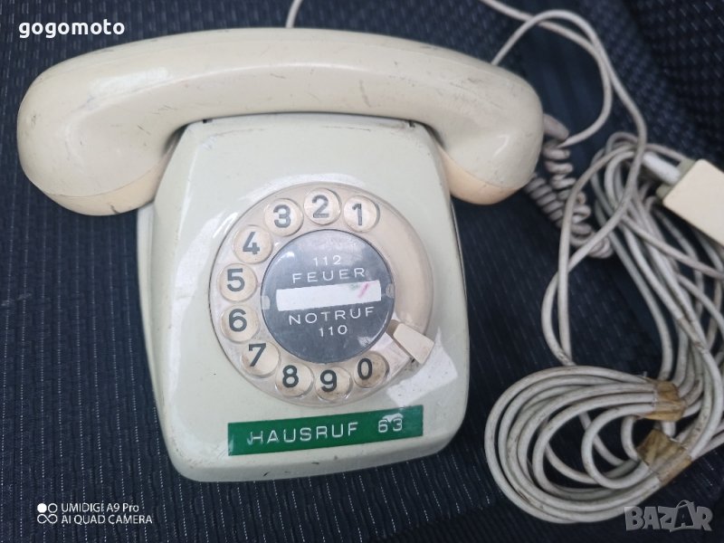стар телефон с шайба, стари телефони , снимка 1