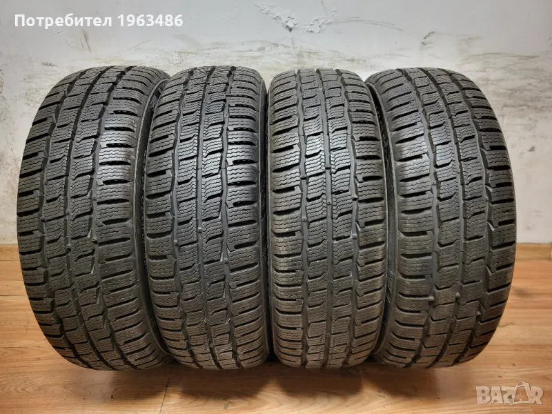 195/60/16C Kumho 9 mm с джанти 16" 5х112 зимни гуми Vw Ford Seat , снимка 1