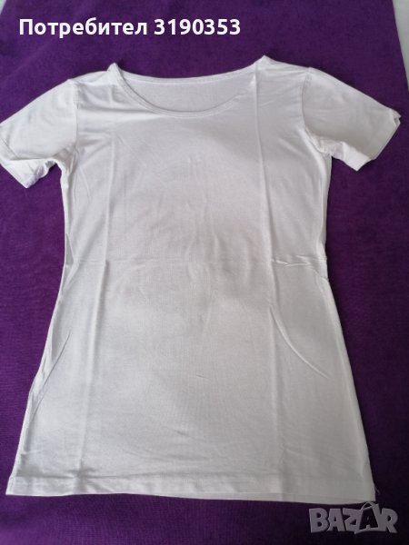 Дамска бяла тениска , снимка 1