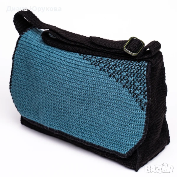 Дамска плетена чанта, снимка 1