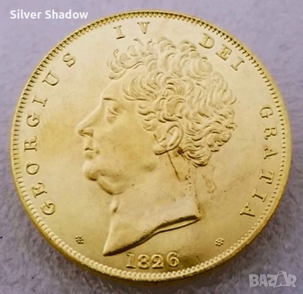Монета Великобритания 5 Паунда 1826 г Крал Джордж IV, снимка 1