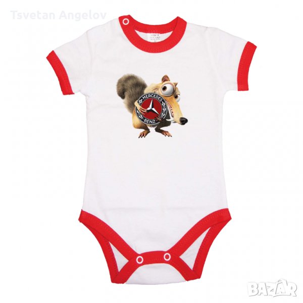 Разпродажба! Бебешко боди MERCEDES SCRAT, снимка 1